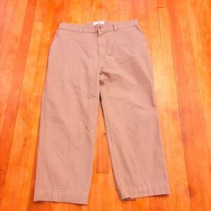 REIGNING CHAMP Men's Tan Relaxed Fit Pants - Waist 34", Length 25" (altered)